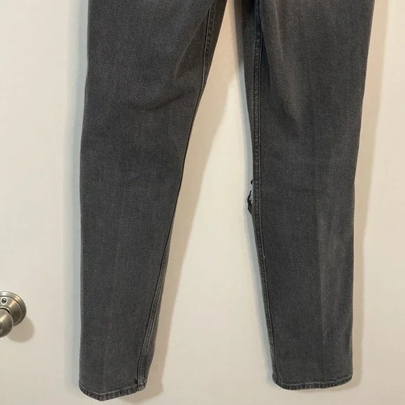 Hollister California Sz 0 Long Ultra High-Rise Mom Jean Vintage Stretch Black - Picture 9 of 12